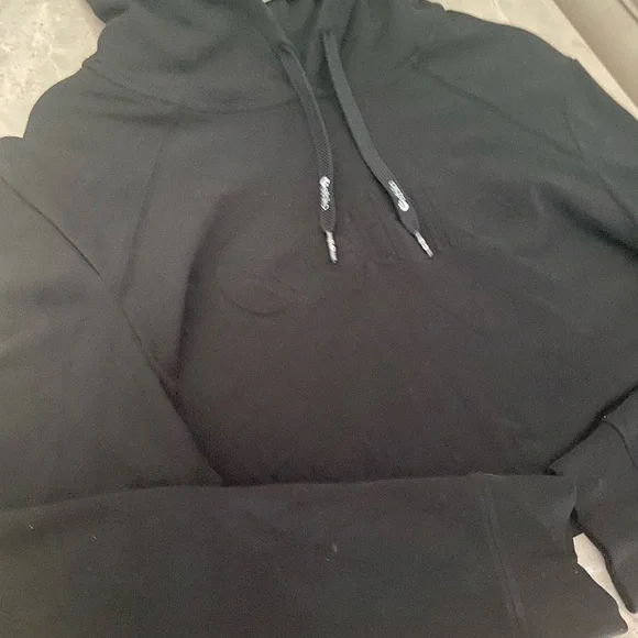 Women’s Ethika hoodie crop top black size LG - Picture 3 of 3